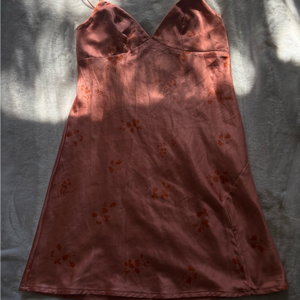Elegant Pink Slip Dress